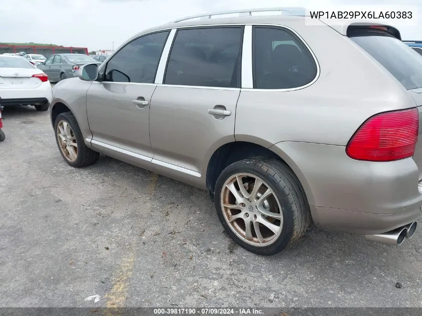 2006 Porsche Cayenne S VIN: WP1AB29PX6LA60383 Lot: 39817190