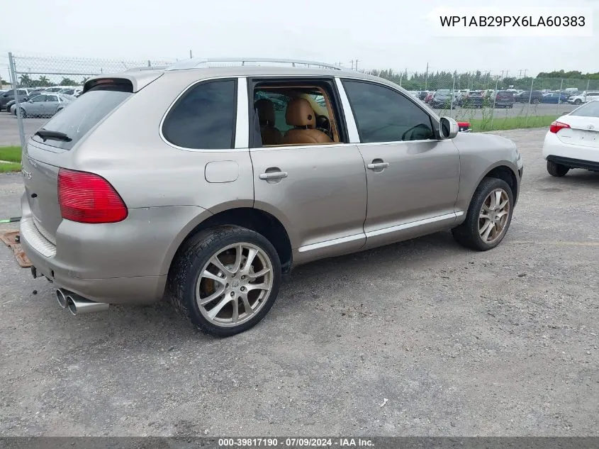 2006 Porsche Cayenne S VIN: WP1AB29PX6LA60383 Lot: 39817190