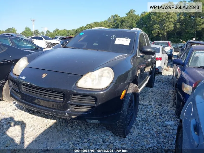 2006 Porsche Cayenne VIN: WP1AA29P06LA22843 Lot: 40068799