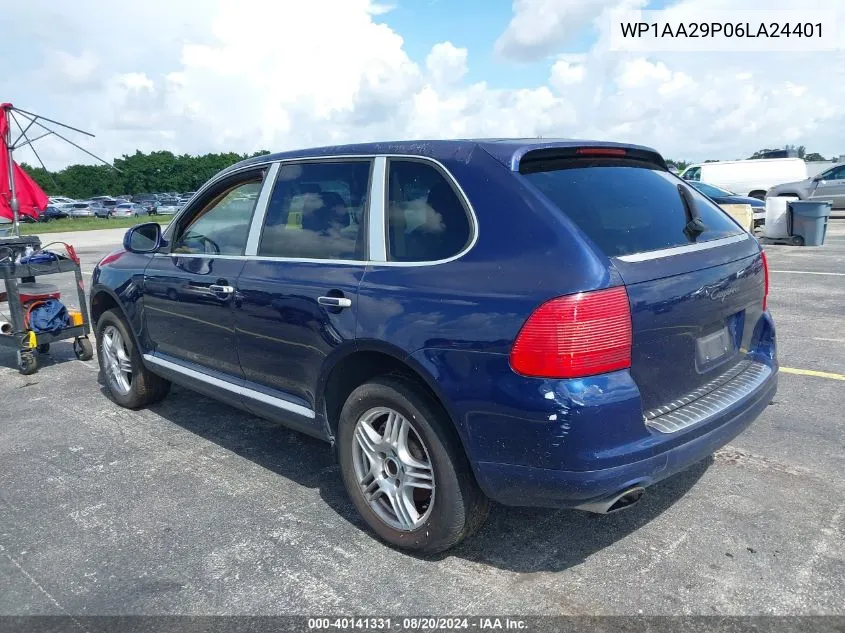 2006 Porsche Cayenne VIN: WP1AA29P06LA24401 Lot: 40141331