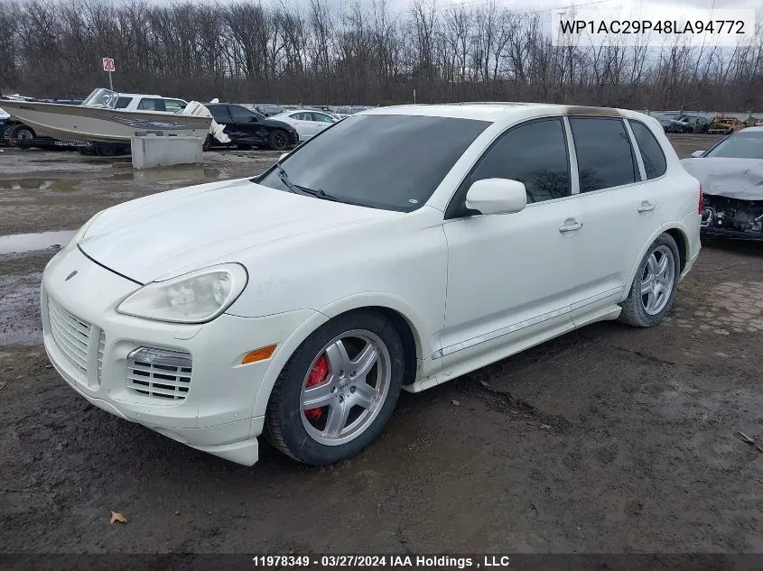 2008 Porsche Cayenne VIN: WP1AC29P48LA94772 Lot: 11978349