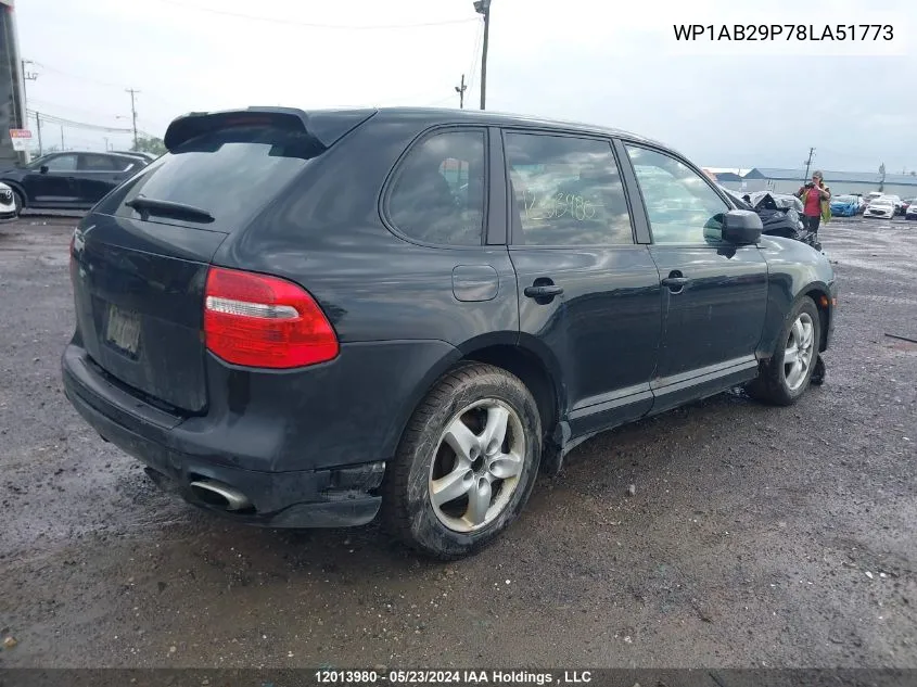 2008 Porsche Cayenne VIN: WP1AB29P78LA51773 Lot: 12013980