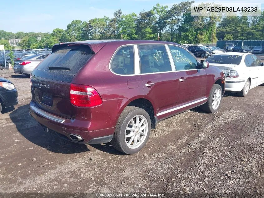 2008 Porsche Cayenne S VIN: WP1AB29P08LA43238 Lot: 39258631