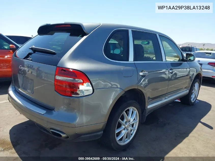 2008 Porsche Cayenne VIN: WP1AA29P38LA13248 Lot: 39542689