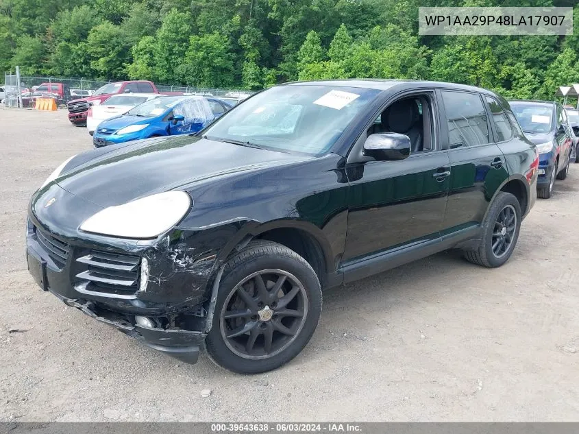 2008 Porsche Cayenne VIN: WP1AA29P48LA17907 Lot: 39543638