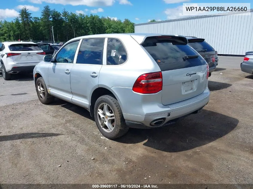 2008 Porsche Cayenne VIN: WP1AA29P88LA26660 Lot: 39609117