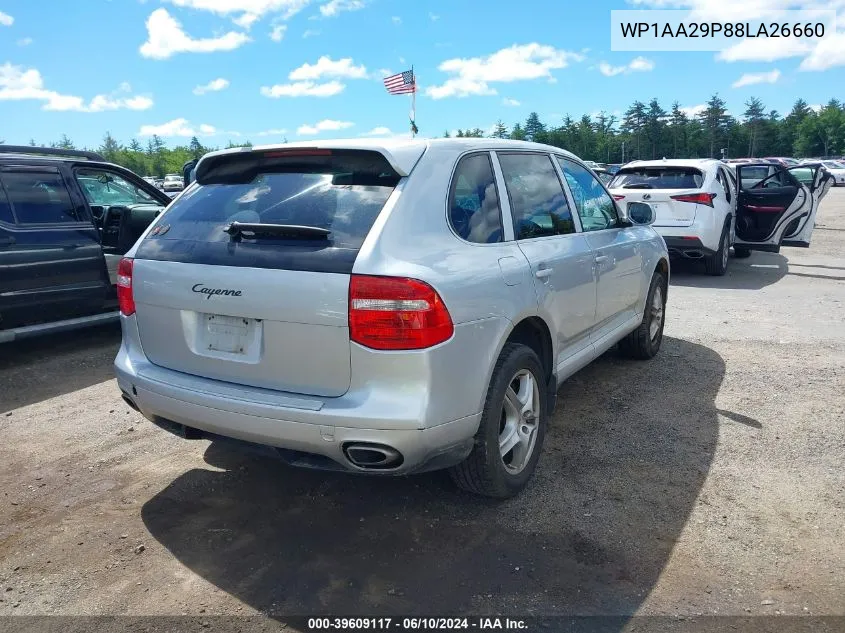 2008 Porsche Cayenne VIN: WP1AA29P88LA26660 Lot: 39609117