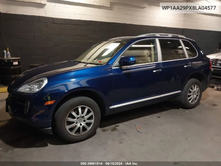 2008 Porsche Cayenne VIN: WP1AA29PX8LA04577 Lot: 39661514