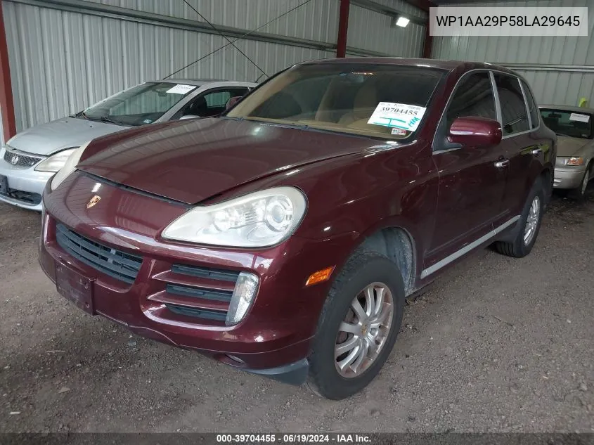 2008 Porsche Cayenne VIN: WP1AA29P58LA29645 Lot: 39704455