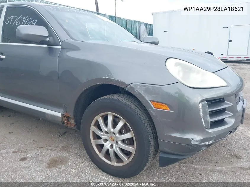 2008 Porsche Cayenne VIN: WP1AA29P28LA18621 Lot: 39769429