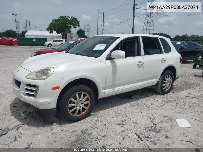 2008 Porsche Cayenne VIN: WP1AA29P08LA27074 Lot: 39841042