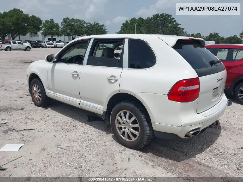 2008 Porsche Cayenne VIN: WP1AA29P08LA27074 Lot: 39841042