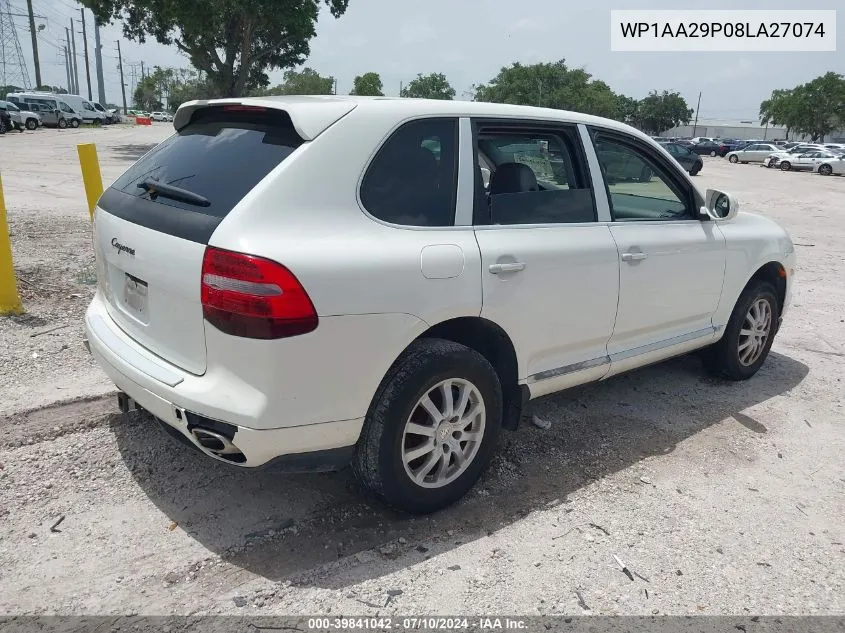 2008 Porsche Cayenne VIN: WP1AA29P08LA27074 Lot: 39841042