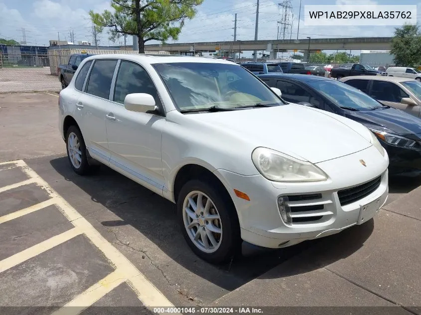 2008 Porsche Cayenne S VIN: WP1AB29PX8LA35762 Lot: 40001045