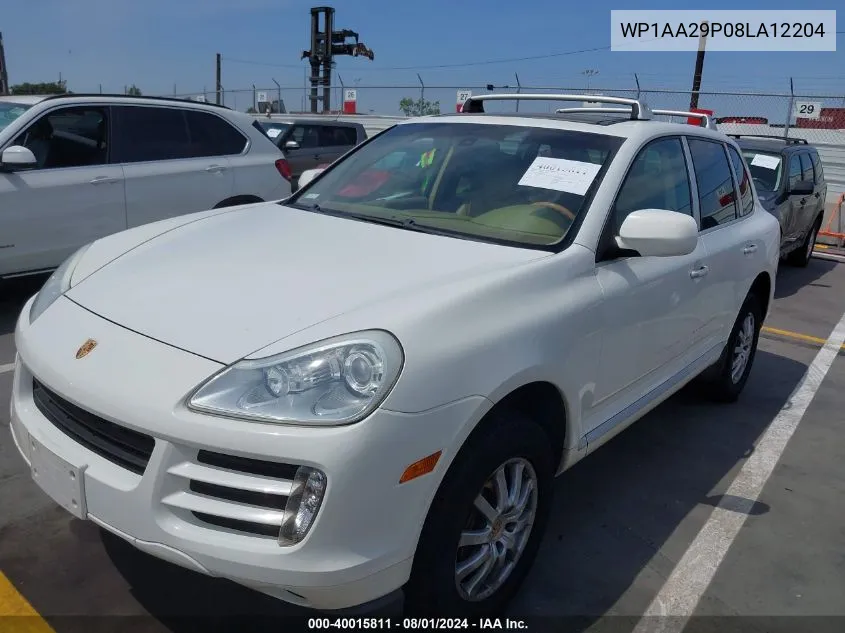 2008 Porsche Cayenne VIN: WP1AA29P08LA12204 Lot: 40015811