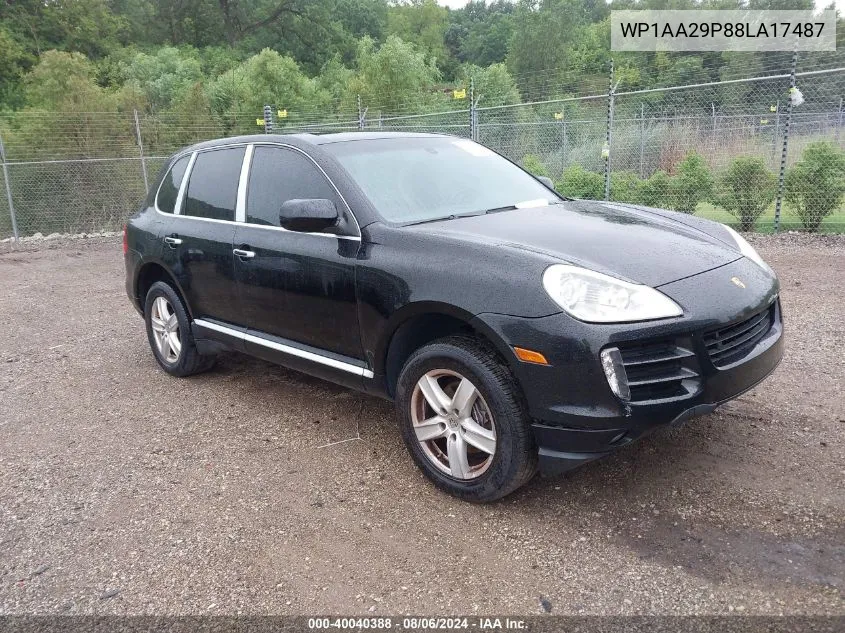 2008 Porsche Cayenne VIN: WP1AA29P88LA17487 Lot: 40040388