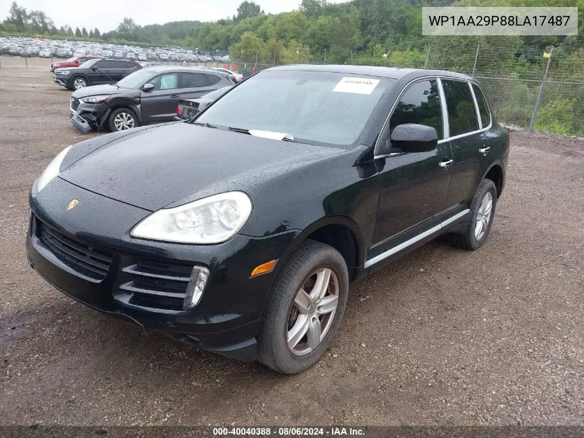 2008 Porsche Cayenne VIN: WP1AA29P88LA17487 Lot: 40040388