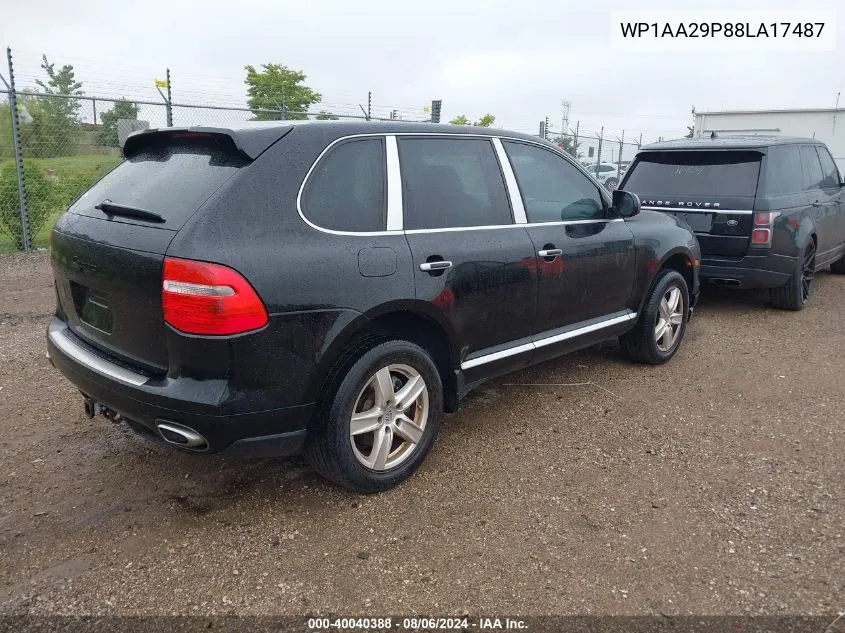 2008 Porsche Cayenne VIN: WP1AA29P88LA17487 Lot: 40040388