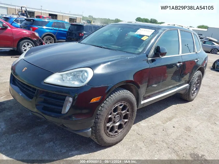 2008 Porsche Cayenne S VIN: WP1AB29P38LA54105 Lot: 40085013