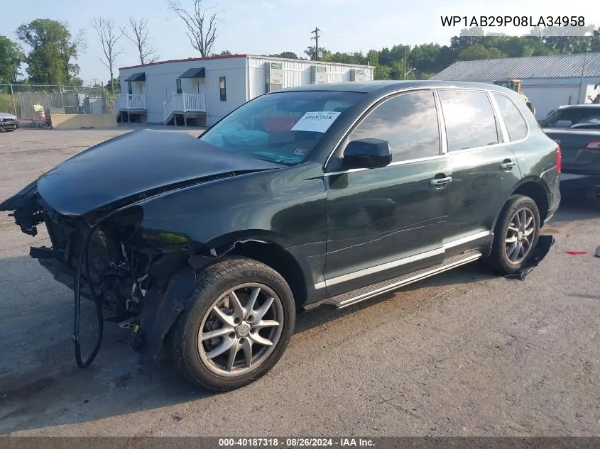 2008 Porsche Cayenne S VIN: WP1AB29P08LA34958 Lot: 40187318