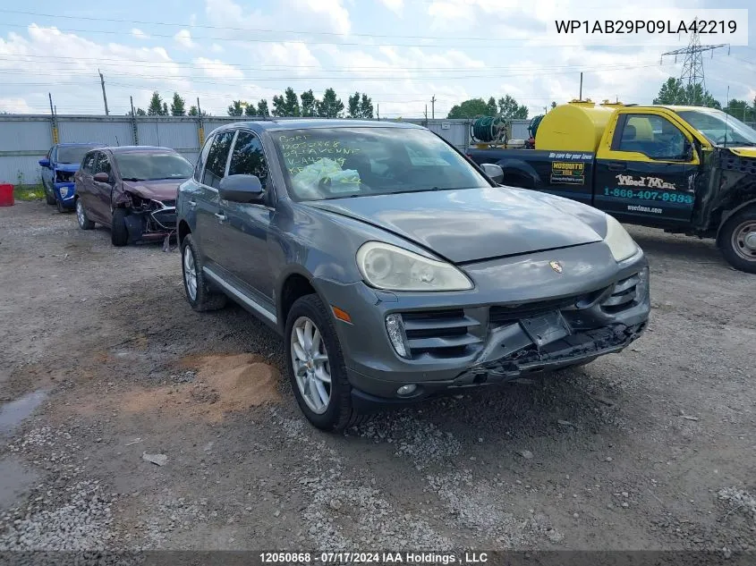 2009 Porsche Cayenne VIN: WP1AB29P09LA42219 Lot: 12050868