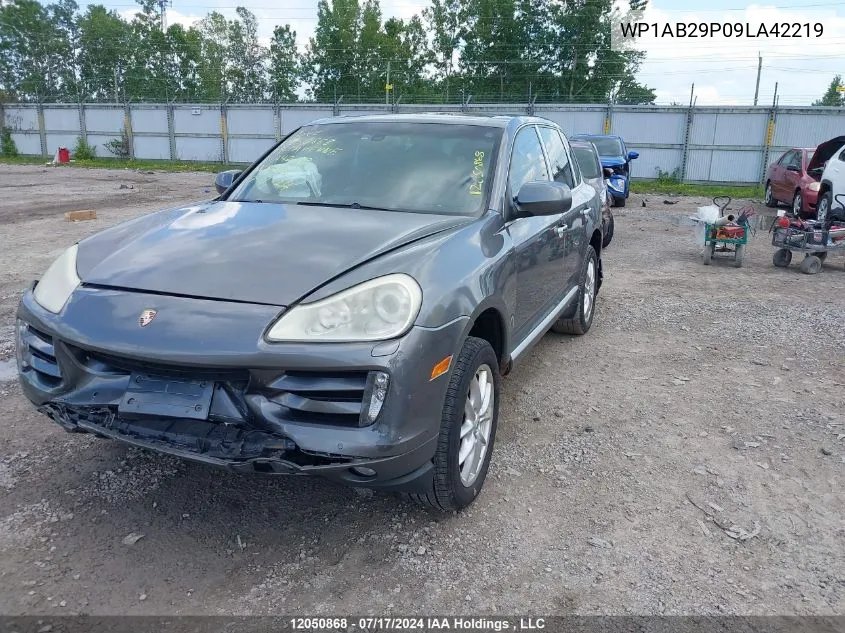 2009 Porsche Cayenne VIN: WP1AB29P09LA42219 Lot: 12050868