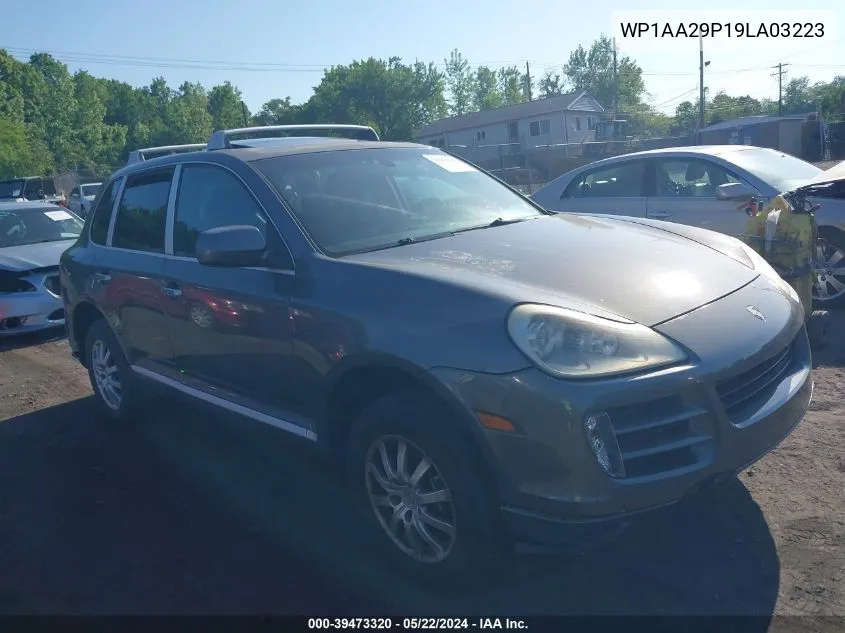 2009 Porsche Cayenne VIN: WP1AA29P19LA03223 Lot: 39473320