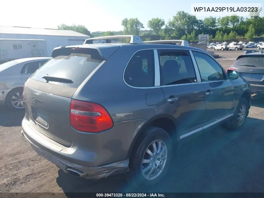 2009 Porsche Cayenne VIN: WP1AA29P19LA03223 Lot: 39473320