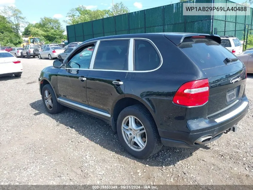 2009 Porsche Cayenne S VIN: WP1AB29P69LA40488 Lot: 39553349