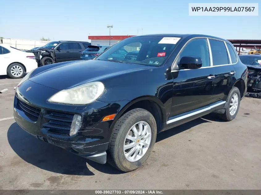 2009 Porsche Cayenne VIN: WP1AA29P99LA07567 Lot: 39827703