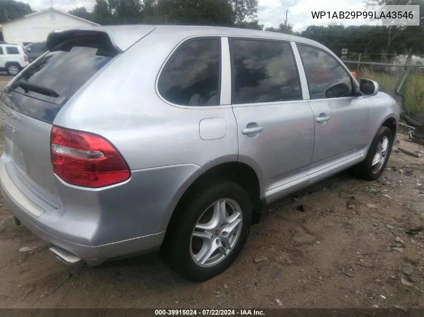 2009 Porsche Cayenne S VIN: WP1AB29P99LA43546 Lot: 39915024