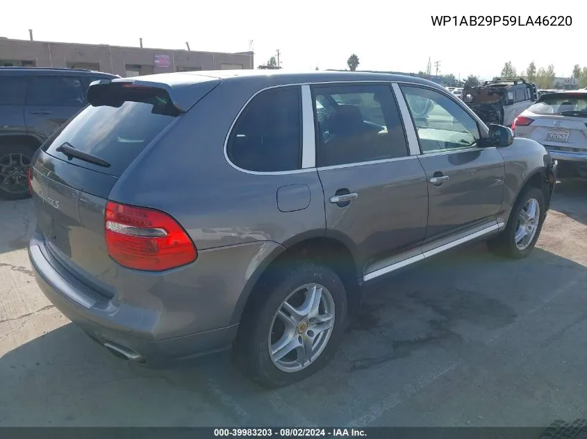 2009 Porsche Cayenne S VIN: WP1AB29P59LA46220 Lot: 39983203