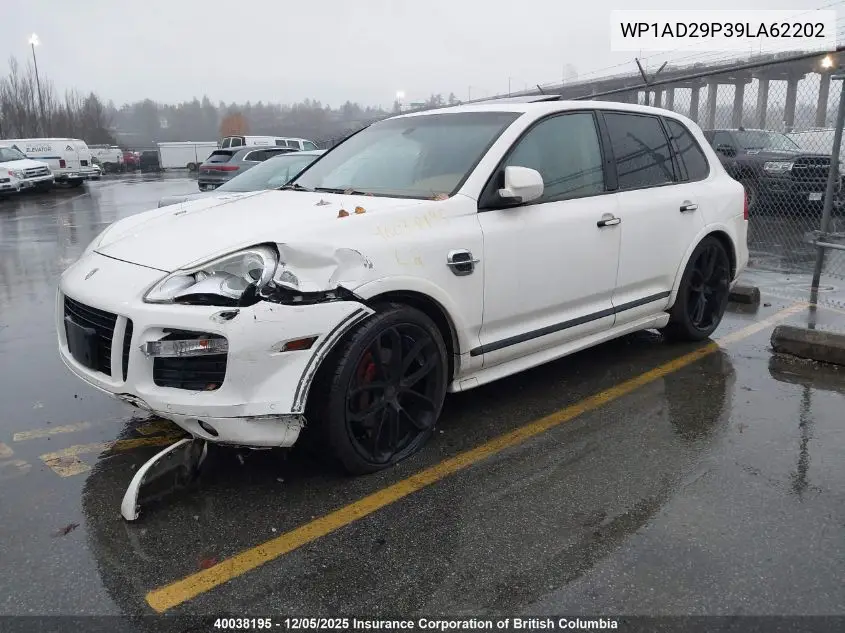 WP1AD29P39LA62202 2009 Porsche Cayenne Gts