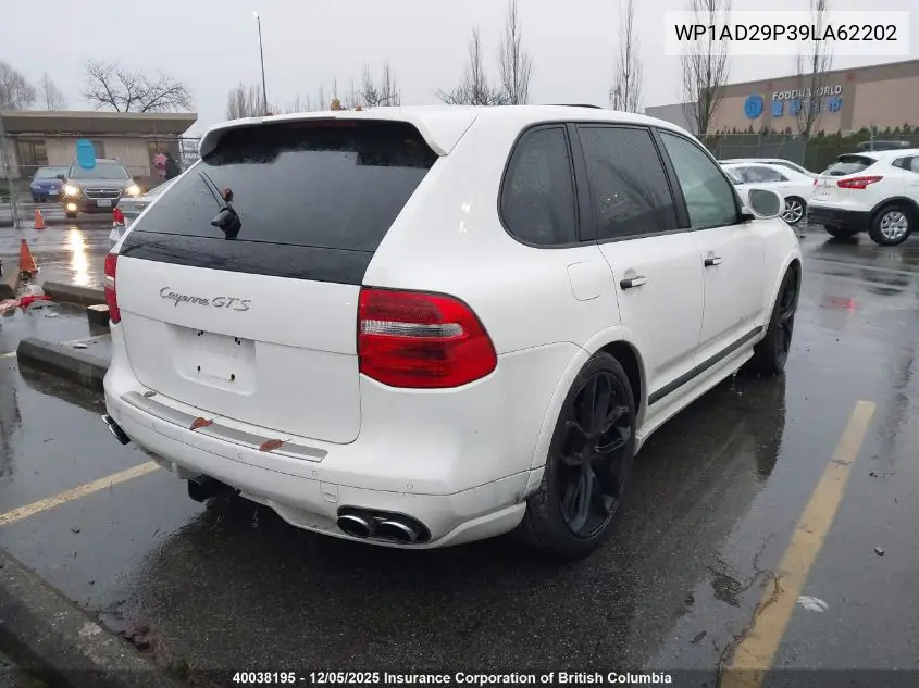 WP1AD29P39LA62202 2009 Porsche Cayenne Gts