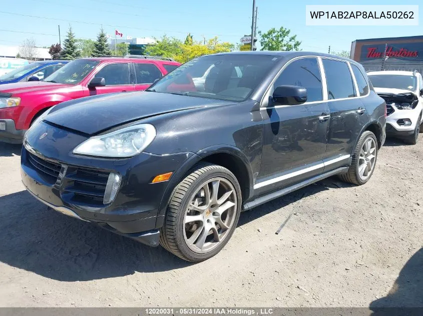 2010 Porsche Cayenne VIN: WP1AB2AP8ALA50262 Lot: 12020031