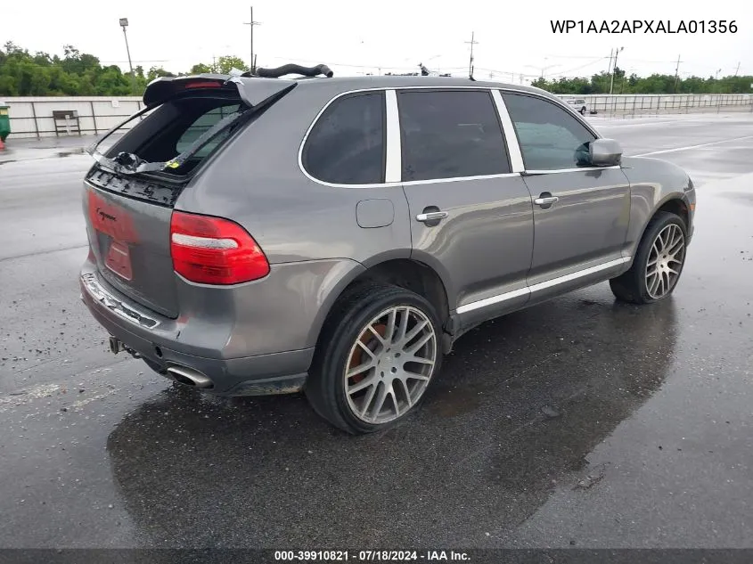 WP1AA2APXALA01356 2010 Porsche Cayenne