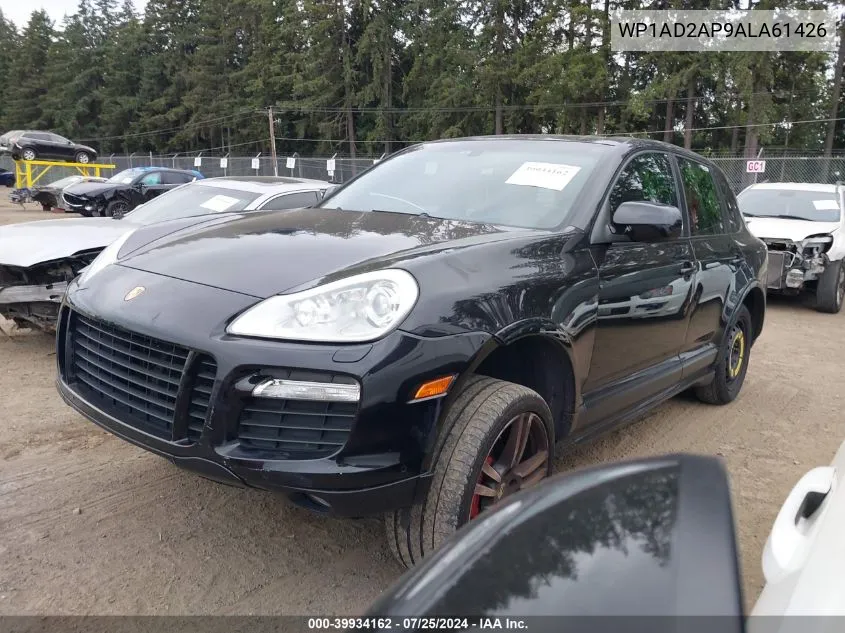 2010 Porsche Cayenne Gts VIN: WP1AD2AP9ALA61426 Lot: 39934162