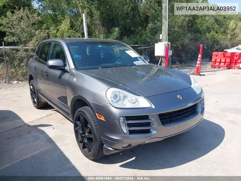 WP1AA2AP3ALA03952 2010 Porsche Cayenne