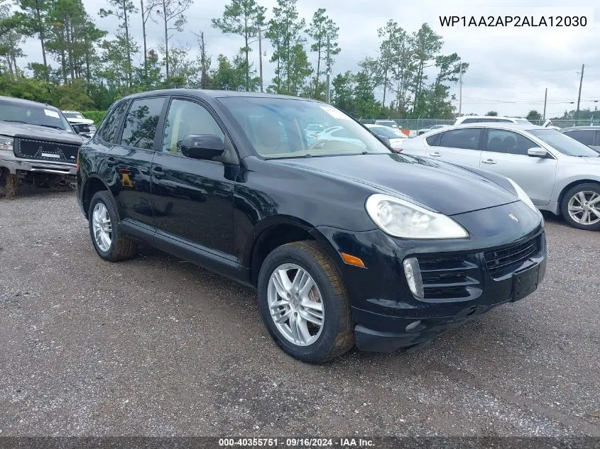 2010 Porsche Cayenne VIN: WP1AA2AP2ALA12030 Lot: 40355751