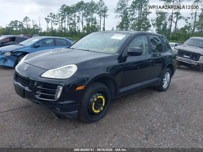 2010 Porsche Cayenne VIN: WP1AA2AP2ALA12030 Lot: 40355751