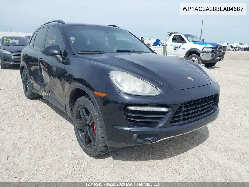 2011 Porsche Cayenne VIN: WP1AC2A28BLA84687 Lot: 12016545