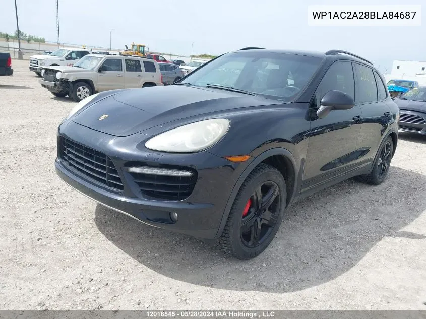 2011 Porsche Cayenne VIN: WP1AC2A28BLA84687 Lot: 12016545