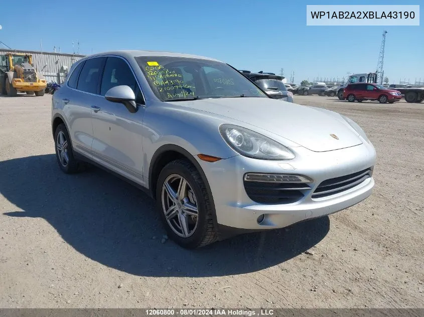 WP1AB2A2XBLA43190 2011 Porsche Cayenne