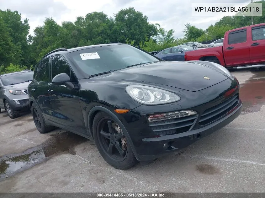 2011 Porsche Cayenne S VIN: WP1AB2A21BLA56118 Lot: 39414465