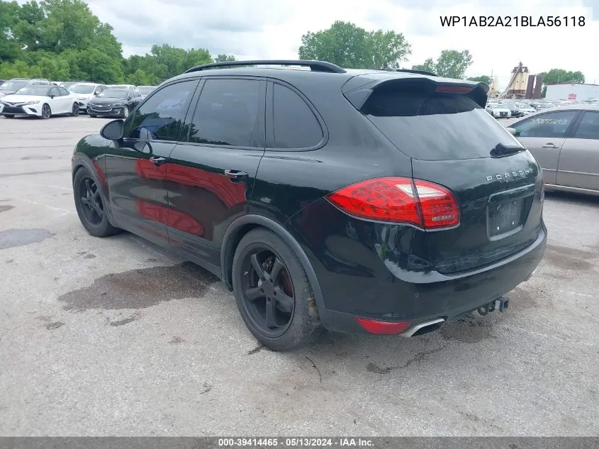 WP1AB2A21BLA56118 2011 Porsche Cayenne S