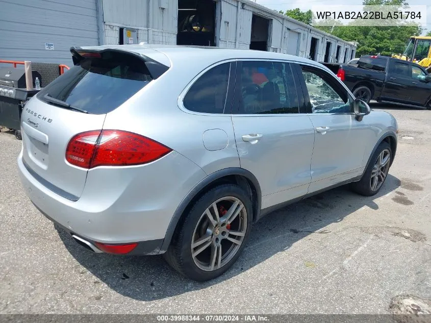 WP1AB2A22BLA51784 2011 Porsche Cayenne S