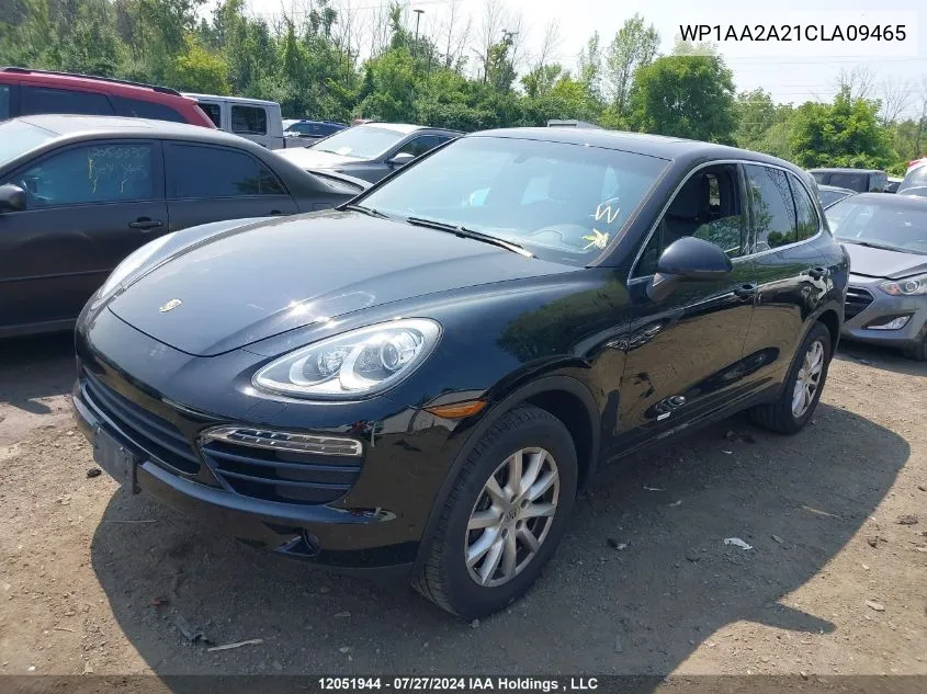 2012 Porsche Cayenne VIN: WP1AA2A21CLA09465 Lot: 12051944