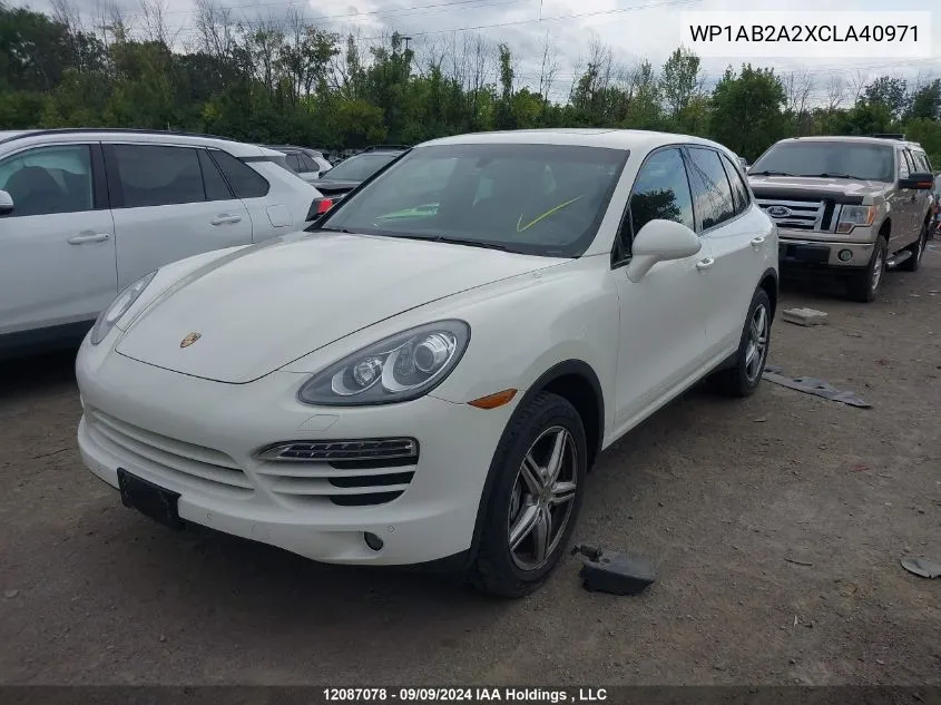 WP1AB2A2XCLA40971 2012 Porsche Cayenne