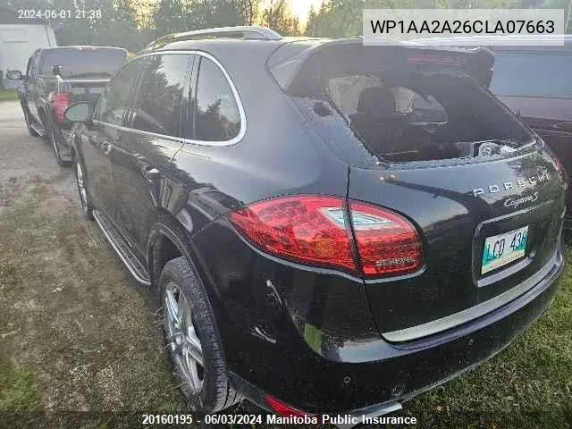 WP1AA2A26CLA07663 2012 Porsche Cayenne V6