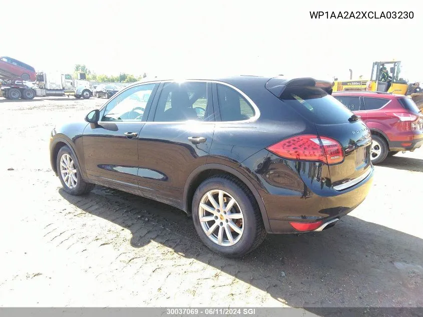 WP1AA2A2XCLA03230 2012 Porsche Cayenne